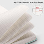 RETTACY Graph Grid Paper Notebook, 192 Pages, A5 Size | 5 Squares per Inch - Image 3