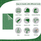 2 Pack 8'' x 12'' Glitter Dark Green Acrylic Sheet, 3mm Thick Acrylic - Image 4