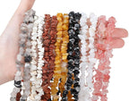 LAIDANLA Watermelon Red 400pcs Natural Chip Stone Beads 5-8mm Healing Crystal - Image 3