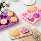 SJ Silicone Soap Molds 2 Packs, 3D Flower Silicone Molds - Image 6