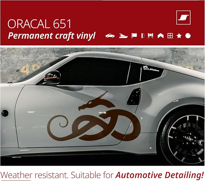 ORACAL 651 Gloss Brown Permanent Vinyl Tape Roll – Premium Adhesive Film - Image 4