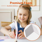 8 Sheets 1320 Pcs Foam Squares 2 Sizes Double Sided Foam Tape Adhesive Dots - Image 5