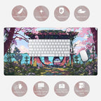 Pink Japan Desk Pad Anime Gaming Green Mouse Pad Large Mouse Pad - Image 6