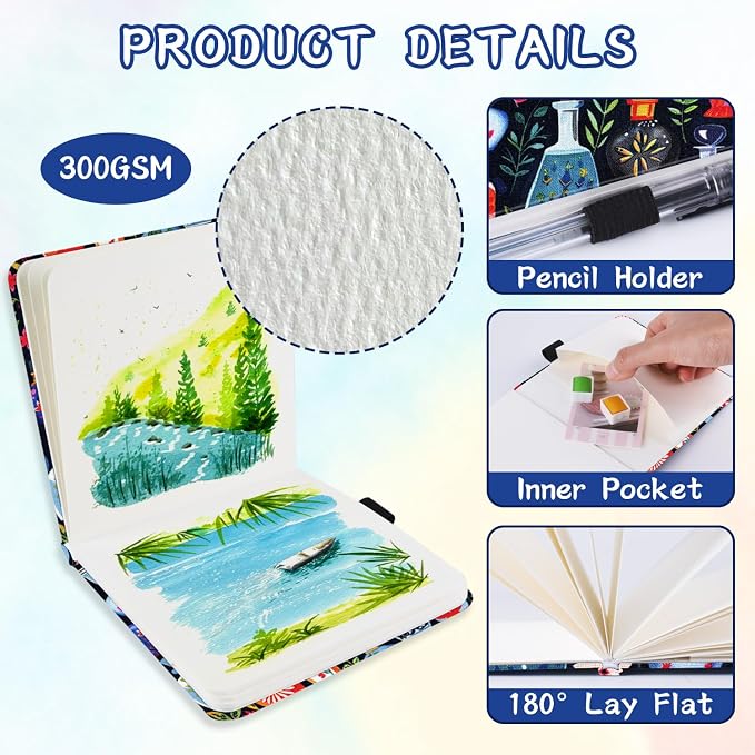 5x5 Handy Portable Handmade Cloth Fabric Hardcover Sewing Binding Travel - Image 4