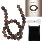 10mm Matte Classic Tiger Eye Bead, 15-Inch Matte Round Loose Stone Beads by THRELE