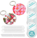 YOPPIX 90 Pcs Sublimation Acrylic Keychain Blank kit, by yoppix