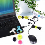 Avantree Pack of 20 Reusable Cord Organizer Keeper Holder, Fastening Cable Ties - Image 4