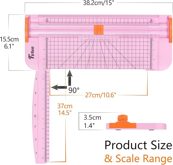 Firbon A4 Paper Cutter 12 Inch Titanium Straight Paper Trimmer - Image 2