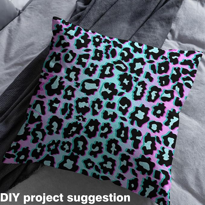 Leopard Fabric by The Yard, Animal Spotted Print Fabric, Neon Purple Cheetah - Image 3