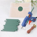 Olive Green Sealing Wax Sticks, WASOHLING 20Pcs Glue Gun Wax Seal Sticks - Image 3