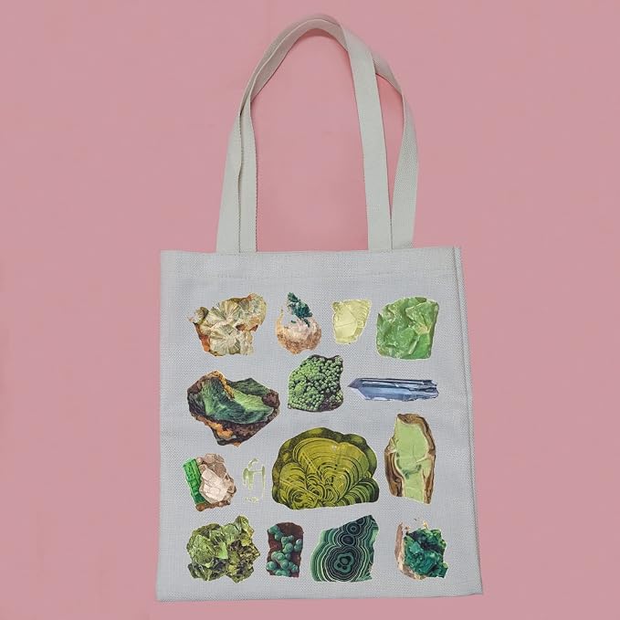PWHAOO Geology Shopping Bag Rock Collector Tote Bag Natural Landscape Tote Bag - Image 6