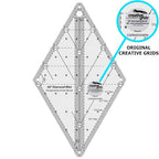 Creative Grids 60 Degree Mini Diamond Ruler – CGR60DIAMINI – Made in USA - Image 2