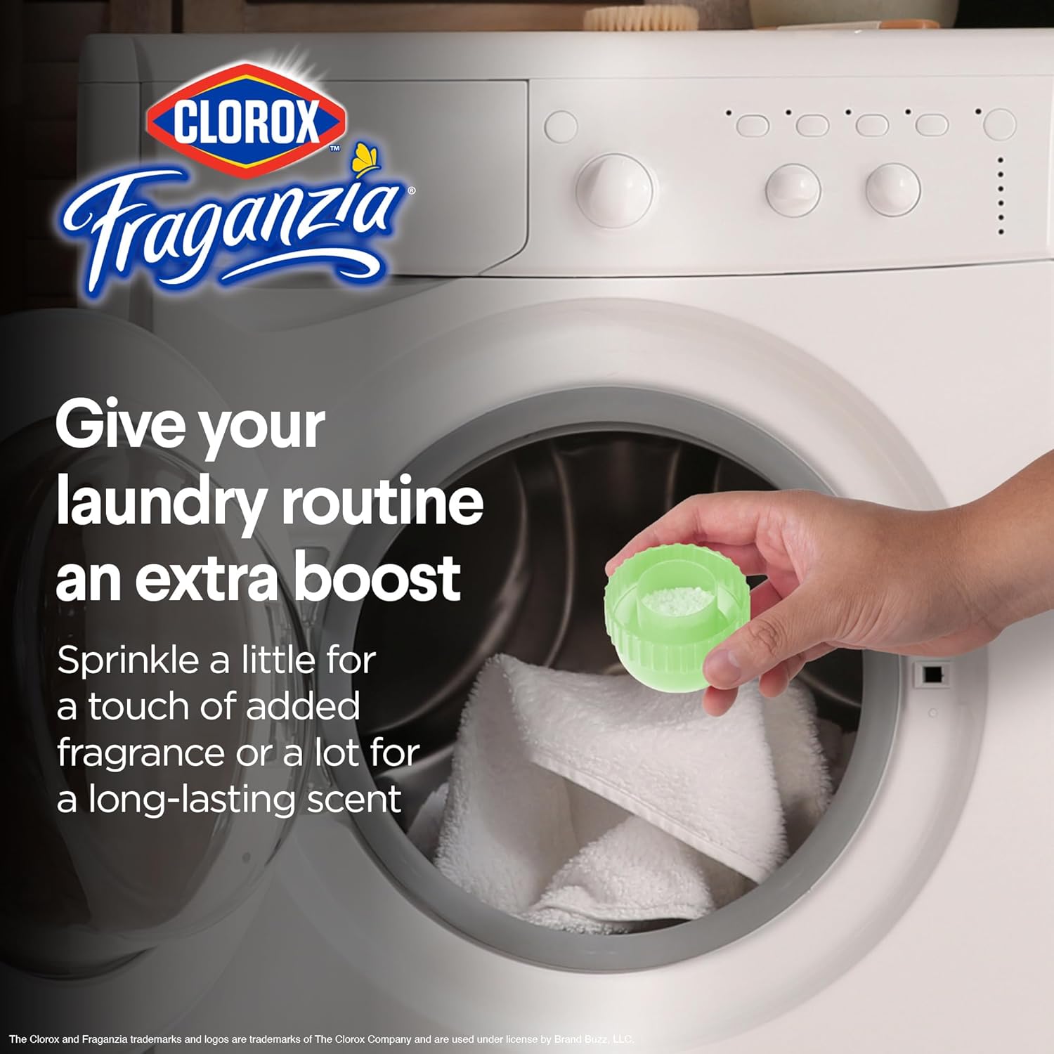 Clorox Fraganzia Laundry Scent Booster Crystals in Cedarwood & Sage Scent - Scented In-Wash Freshener Beads for Fresh, Clean, Great Smelling Clothes and Linens, 18 Oz - 2 Pack