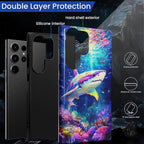 for Samsung Galaxy S24 Ultra Case, Colorful Ocean Sharks Pattern Glossy 2 in 1 - Image 3