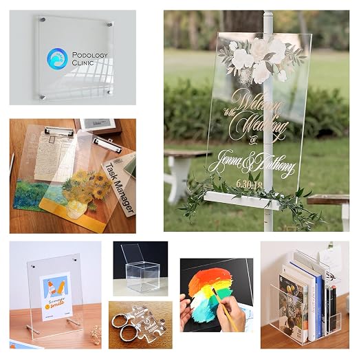 2 Pack Acrylic Sheets, Cranviech Clear Cast Plexiglass Sheet 12" x 16" x 1/8" - Image 7