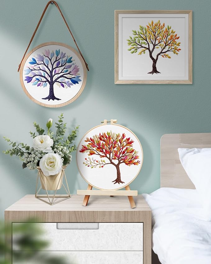TINDTOP Embroidery Kit for Adult, 3 Pack Embroidery DIY Starter Kit | - Image 6