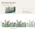 Original Hand Drawn Window Cling Film Stained Glass Border, Double Sided - Image 6