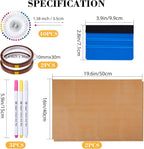 18Pcs Sublimation Accessories, Tshirt Ruler Guide Vinyl Alignment Tool - Image 2