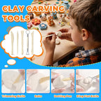 3.4FL OZ Air Dry Clay Glaze & 25pcs Tool Kit, Gloss Clay Varnish Protective - Image 6