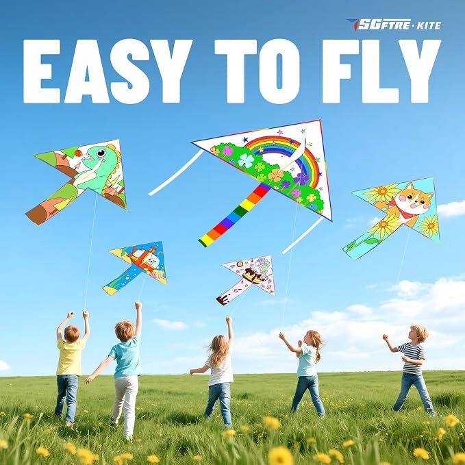 DIY Kite Making Kits for Boys and Girls, Extremely Easy to Fly ，Gifts for Kids - Image 3