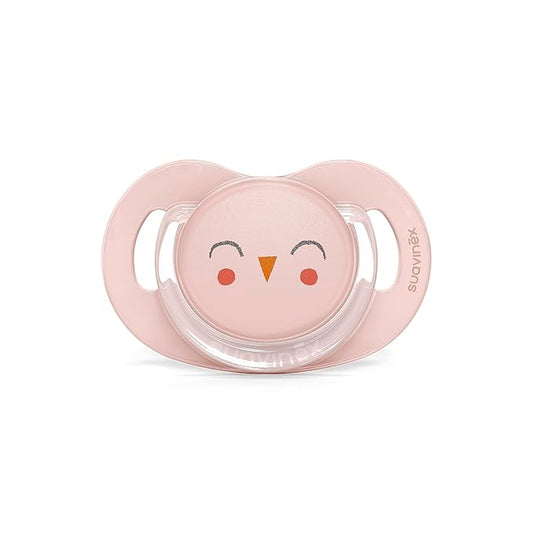 Suavinex Bonhomia SX PRO Physiological Pacifier, Supports Breastfeeding Babies, Pacifiers for 6-18 Months, Baby Pacifier, Baby Accessories, (Pink)
