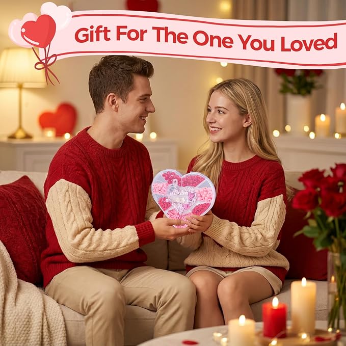 Taybonds Valentine's Day Bracelet Making Kit – Heart-Shaped Bead Box - Image 5