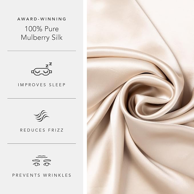 Fishers Finery 25mm 100% Pure Mulberry Silk Pillowcase - Image 5