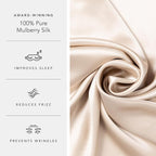 Fishers Finery 25mm 100% Pure Mulberry Silk Pillowcase Set - Image 5