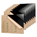 Lesnlok 4x4 Black Acrylic Sheet 1/8 inch Thick 3mm 8 Pieces Black Plexiglass by Lesnlok