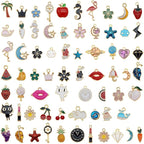 30pcs Mixed Enamel Charms Pendants by JulieWang-FortheLoveofHandmade