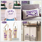 HTVRONT Heat Transfer Vinyl Purple HTV Rolls, HTV Vinyl - Image 2