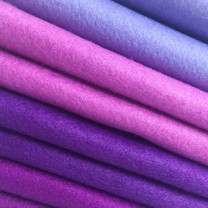 4pcs Thick 1.4mm Soft Felt Fabric Sheet Assorted Color Felt Pack DIY Craft - Image 2