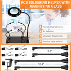 Soldering Helping Hands 12X Magnifying Glass - Image 7