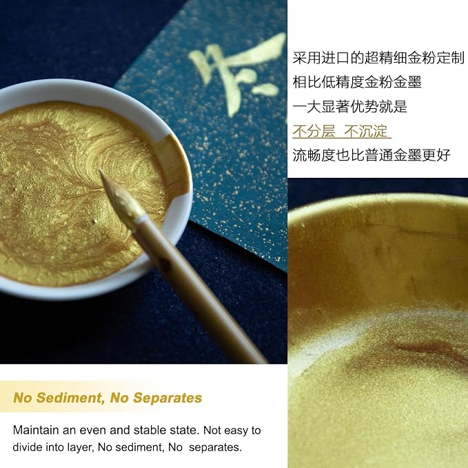Gold Ink, 100ml / 3.5oz - Image 3