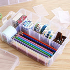 Sooyee 5 Layers Stackable Storage Container Clear 50 Adjustable Compartments - Image 6