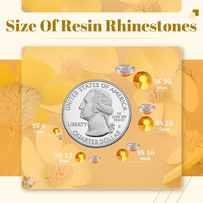8000PCS 3mm Resin Rhinestones Bulk - Image 3