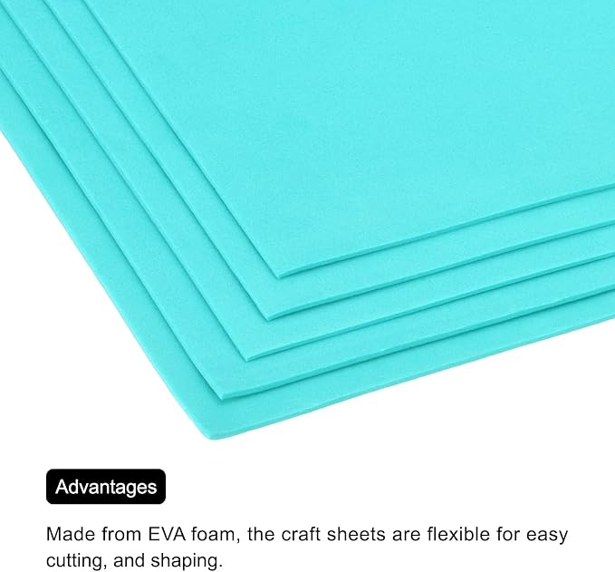 MECCANIXITY EVA Foam Sheets Blue Green 35.4 Inch x 19.7 Inch 2mm Thick Crafts - Image 5