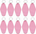 10pcs Blank Hotel Keychains Bulk Vintage Motel Keychain Vinyl HTV printing by Nwsrayu