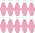 10pcs Blank Hotel Keychains Bulk Vintage Motel Keychain Vinyl HTV printing by Nwsrayu