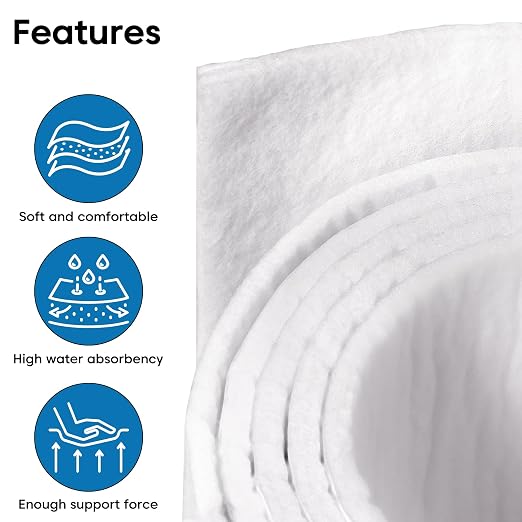 Pllieay Thickened Adhesive Felt Padding, 1/3" Thick 6" x 2.5yd Felt Pads | - Image 3