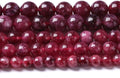45pcs 8mm Natural Garnet Jade Gemstone Round Loose Spacer Beads by NaturalStoneBeads