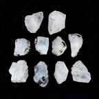 ColouredRocks 10pcs. Tourmilated Moonstone Crystals, Raw Stones, Rough Gemstones - Image 2