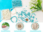 White Cube Space Beads for Jewelry Making 6mm 300pcs Natural Turquoise Stone - Image 3