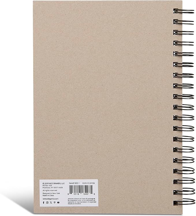 KINGART Mixed Media Paper Pad – 7x10 Inch, Heavyweight Acid-Free Paper – - Image 3