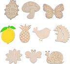 70PCS Pastoral Unfinished Blank Wooden Cutouts Craft by Jsehchya