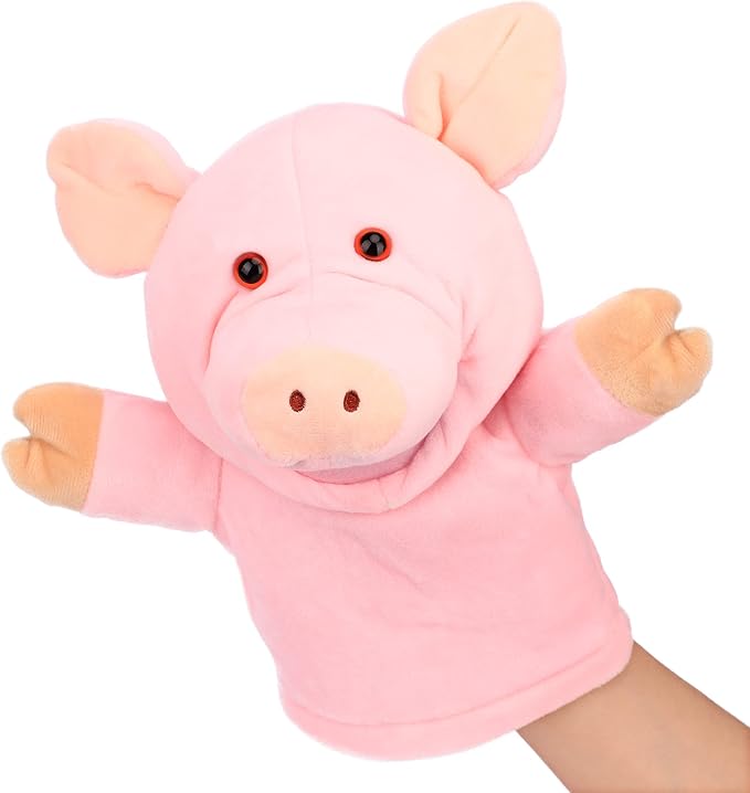 Easfan Pig Hand Puppet with Movable Mouth and Arms Role Play Storytelling - Image 7