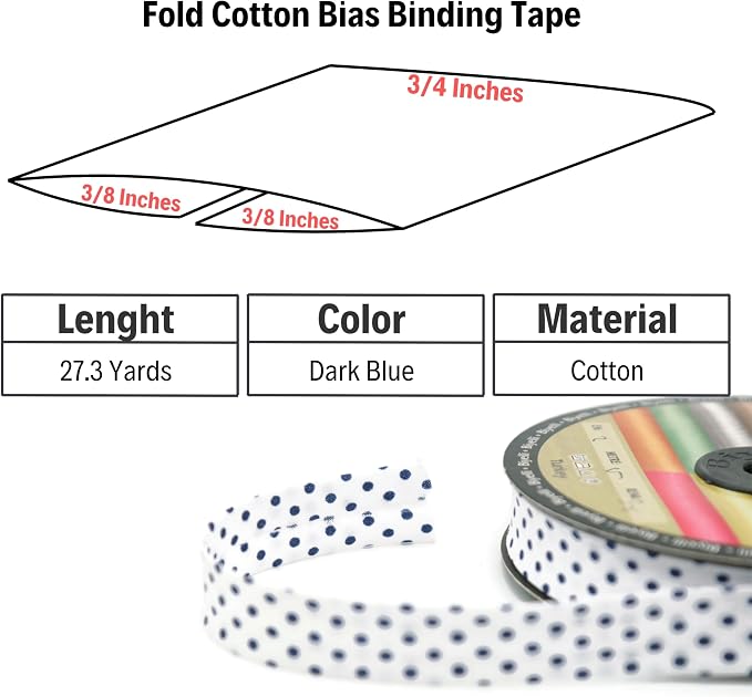 Cotton Fold Bias Binding Tape - Image 3