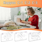 3Pcs Free Motion Quilting Templates - Image 8