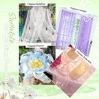 VACVELT White Sheer Organza Fabric by The Yard 60" Wide | Semi-Transparent - Image 5