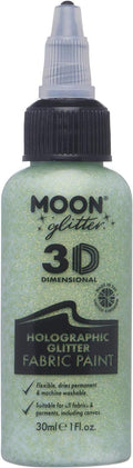 Moon Glitter - Holographic Glitter Fabric Paint - 30ml - Green by Moon+Glitter